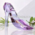 Graceful Purple Crystal High Heels for Decor